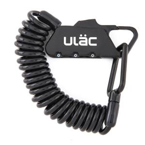 ユーラック ULAC ユーラック K2S カラビナケーブルロックコンボ PICCADILLY ブラック ULAC