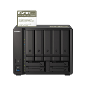 キューナップ QNAP QNAP TS-H973AX QNAP NAS 5+4ベイ HDDレス タワー型 単体 メモリー 32GB