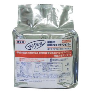 石崎商事 石崎商事 業務用除菌ウェットワイパー マイクレール 詰替用 300枚入