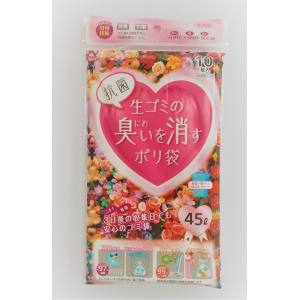 サンスクリット サンスクリット 消臭 抗菌 生ごみの臭いを消す ポリ袋 45L 10枚