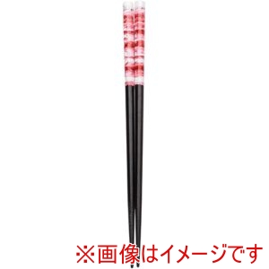 アサヒ興洋 アサヒ興洋 抗菌 食洗箸 八角層雲 赤 21.0cm