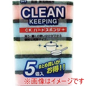 オーエ オーエ 50313 CK ハードスポンジ 5個入