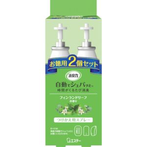 エステー エステー ST12906 消臭力 自動でシュパッと つけかえ 2個セット フィンランドリーフの香り