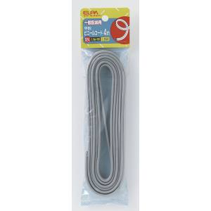 朝日電器 エルパ ELPA エルパ VFF-4LH GY 1.25コード 4M ELPA 朝日電器