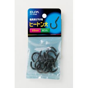朝日電器 エルパ ELPA エルパ PE-01NH ヒートン 25MM ELPA 朝日電器