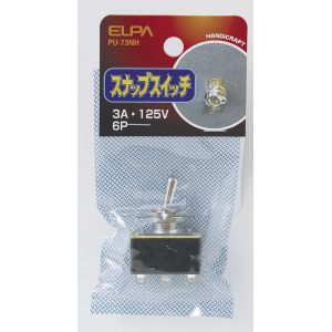 朝日電器 エルパ ELPA エルパ PU-73NH スナップスイッチ 6P ELPA 朝日電器