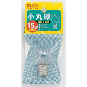 朝日電器 エルパ ELPA エルパ G-1281H 小丸球 ELPA 朝日電器