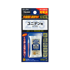朝日電器 エルパ ELPA エルパ TSA-223 大容量長持ち充電池 ELPA 朝日電器