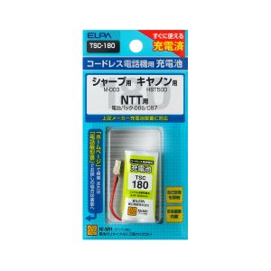 朝日電器 エルパ ELPA エルパ TSC-180 電話機用充電池 ELPA 朝日電器