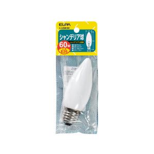 朝日電器 エルパ ELPA エルパ G-62NH W シャンデリア E26 60W ELPA 朝日電器