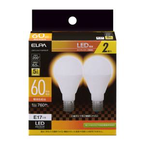 朝日電器 エルパ ELPA エルパ LDA7L-G-E17-G4106-2P LED電球 ミニクリプトン形 ELPA 朝日電器