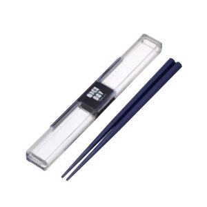 岩崎工業 IWASAKI ラストロウェア とっても強いケース入り 18cm箸 ネイビー H-590 Lustroware