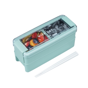 岩崎工業 IWASAKI ラストロウェア イージーケアランチボックス 2段 B-1488 MT