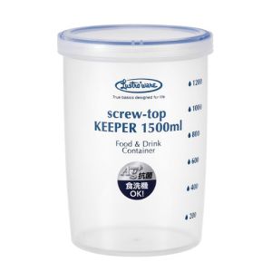 岩崎工業 IWASAKI ラストロウェア スクリュートップキーパー 1500ml 深型 Lustroware