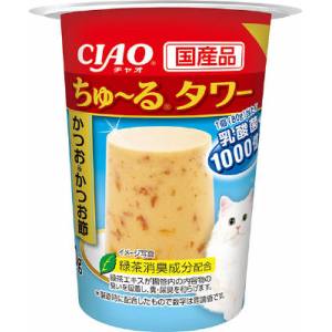 いなばペットフード いなば チャオ ちゅ～る タワー かつお＆かつお節 80g CIAO