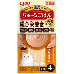 いなばペットフード いなば CIAO ちゅ～る ごはん とりささみ 14g×4本