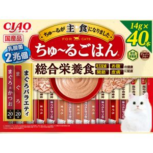 いなばペットフード いなばペットフード CIAO ちゅ～るごはん まぐろバラエティ 14g×40本入り