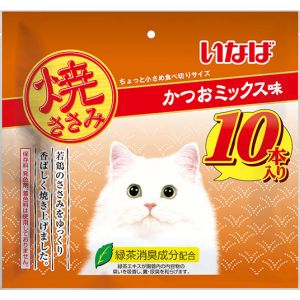 いなばペットフード いなば 焼ささみ かつおミックス味 10本