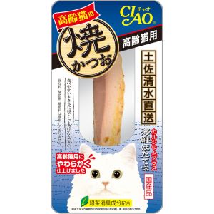 いなばペットフード いなば チャオ 焼かつお 高齢猫用 海鮮ほたて味 1本 CIAO