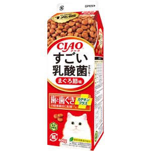 いなばペットフード いなば チャオ すごい乳酸菌 クランキー牛乳パック まぐろ節味 400g 321060 CIAO