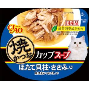 いなばペットフード いなば 焼かつおカップスープ ほたて貝柱 ささみ入り 60g NC-72