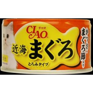 いなばペットフード いなば チャオ 近海まぐろ かつお まぐろ節入り 80g CIAO