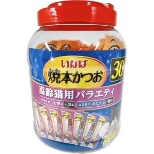 いなばペットフード いなば 焼本かつお 高齢猫用バラエティ 30本入り