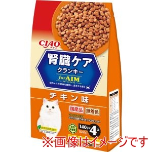 いなばペットフード いなば CIAO 腎臓ケアクランキー チキン味 560g 140g×4袋