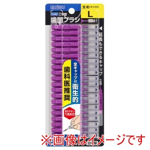 エビス EBiSU エビス デイリー キャップ付 I字型 歯間ブラシ L 20本入 B-D4765