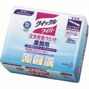 花王 花王 510440 クイックルワイパー 業務用 立体吸着ウェットシート 30枚入