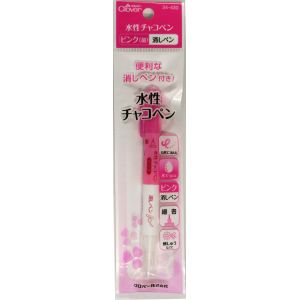クロバー Clover クロバー 水性チャコペン ピンク 消しペン 24-430