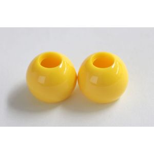 クロバー Clover クロバー カラーループエンド 15mm幅 2個入り 黄 26-102