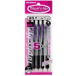ゼブラ ZEBRA ゼブラ タプリクリップ 1.6mm 黒 5本パック P-BNU5-BK5
