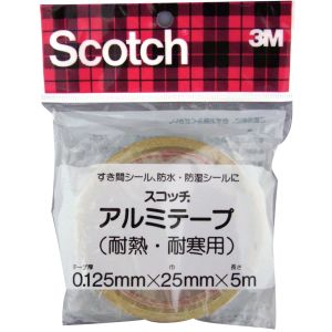 スリーエム 3M スリーエム 3M KAL-25 スコッチ アルミテープ 耐熱 耐寒用 25mm幅