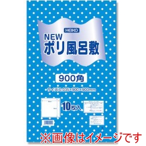 シモジマ HEIKO シモジマ 6685107 Nポリ風呂敷 水玉 900角 ブルー 10枚入り