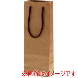 シモジマ HEIKO シモジマ 5340106 手提げ紙袋 カラーチャームバッグ クラフト ワインL 10枚入り