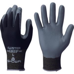 ショーワグローブ SHOWA ショーワグローブ 371 組立グリップクラスター Lサイズ 黒 背抜き手袋　371-L