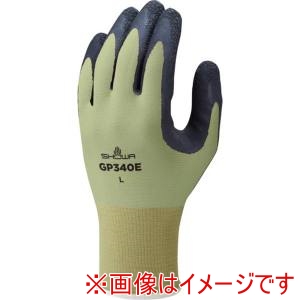 ショーワグローブ SHOWA ショーワグローブ GP340E-M GN 天然ゴム背抜き手袋 リサイクルナイロン糸使用手袋 GP340 Mサイズ