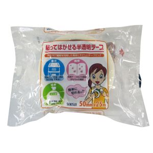 積水マテリアルソリューション セキスイ 貼ってはがせる半透明テープ50×25 N73CST4