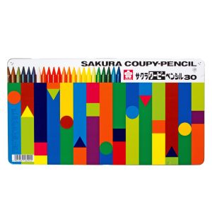 サクラクレパス SAKURA サクラクレパス FY30 クーピーペンシル30色 缶入り 