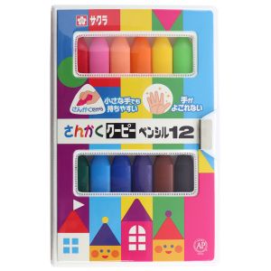 サクラクレパス SAKURA サクラクレパス FYL12 さんかくクーピーペンシル12色
