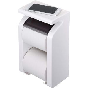 東和産業 TOWA 東和産業 GR 棚付 トイレットペーパーホルダー ペーパーストックホルダー ホワイト