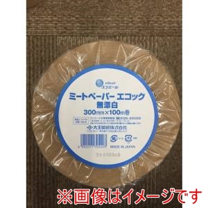 エリエール エリエール 703542 ミートペーパーロールタイプ エコック無漂白 300mm×100m メーカー直送 代引不可 北海道沖縄離島不可