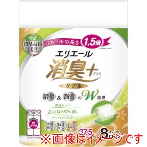 エリエール エリエール 823587 消臭+トイレットティシューほのかに香る ナチュラルクリアの香りコンパクト8R ダブル メーカー直送 代引不可 北海道沖縄離島不可