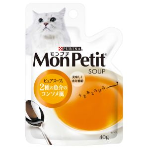 ネスレ日本 Nestle モンプチ ピュアスープ 2種の魚介のコンソメ風 40g ネスレ