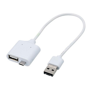 ナカバヤシ Nakabayashi ナカバヤシ ZUH-OTGM10W USBマルチケーブル1m ホワイト