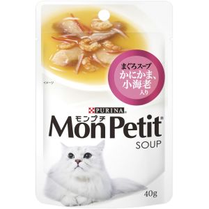 ネスレ日本 Nestle モンプチ まぐろスープ かにかま 小海老入り 40g ネスレ