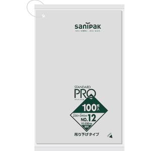 日本サニパック sanipak サニパック L12H-CL L12H スタンダード ポリ袋 吊り下げタイプ 0.03 12号