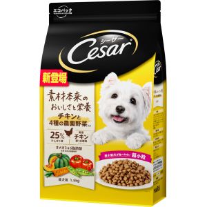 マース MARS マース シーザードライ 成犬用 チキンと4種の農園野菜入り 超小粒 1.5kg