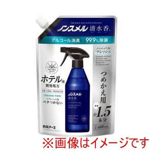 白元アース 白元アース ノンスメル清水香 HF つめかえパウチ 600ml